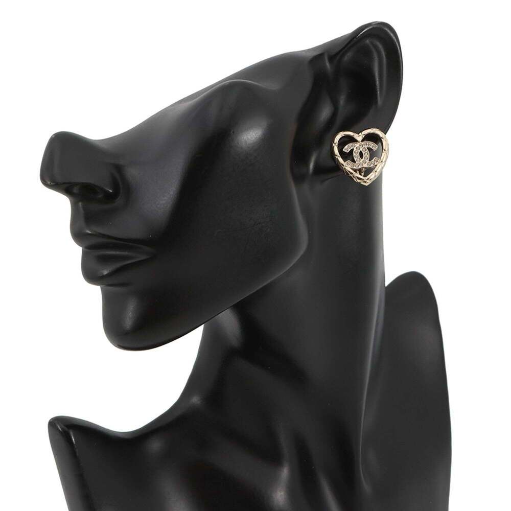 CHANEL Gold Logo Earrings - Picture 4 of 10